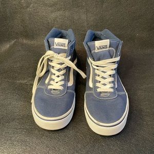 Vans High Tops (navy blue & white)